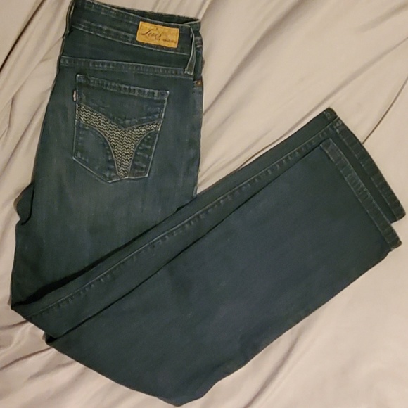 Levi's Blue Jeans Slight Curve Size 8 - Picture 2 of 5